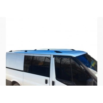Рейлинги на крышу Ford Transit 2000-2014 метал ножки хром 
