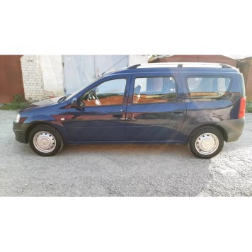 Рейлинги на крышу Renault Logan MCV 2008-2013 пластиковые ножки -1