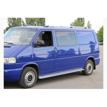 Рейлинги на крышу Volkswagen T4 Transporter  длинная база, металлические ножки -1
