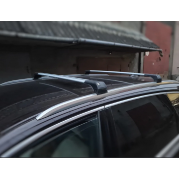 Поперечный багажник на интегрированные рейлинги под ключ Для Audi Q7 с 2015 года-4