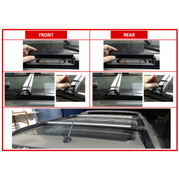 Перемички на рейлінги під ключ Для Nissan X-trail T31 2007-2014-6