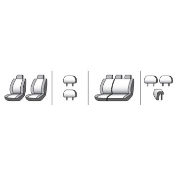 Чохли на сидіння Dacia Renault Logan MCV 2004-2012-9