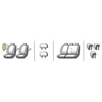 Чехлы на сиденья Kia Sorento UM 2015-9