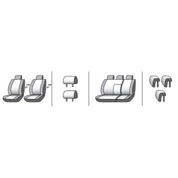 Чохли на сидіння Kia Sorento BL 2002-2009-9