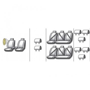 Чохли на сидіння Mercedes Vito 2014-9