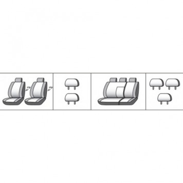 Чохли на сидіння Mitsubishi Pagero Sport 1996-2008-9