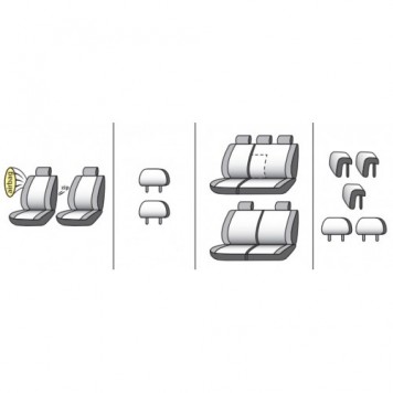 Чехлы на сиденья Mitsubishi Outlander 2018-9