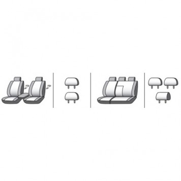 Чохли на сидіння NISSAN X-Trail 2001-2007-9
