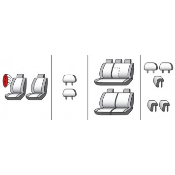 Чохли на сидіння Opel Zafira A 1999-2003-9