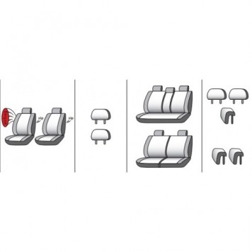 Чохли на сидіння Opel Zafira B 2005-9