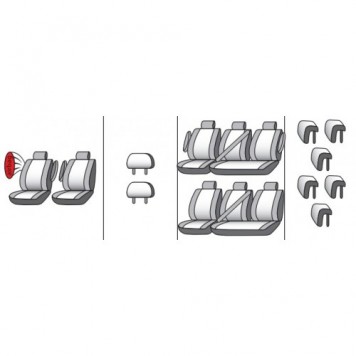 Чохли на сидіння Peugeot Expert 2007-9