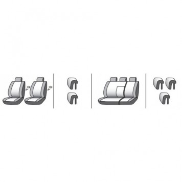 Чехлы на сиденья Ssang Yong Kyron 2007-9