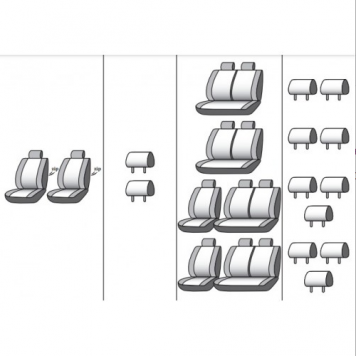 Чехлы на сиденья Toyota Hiace 2004-9