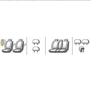 Чохли на сидіння Toyota Highlander 2010-2013-9