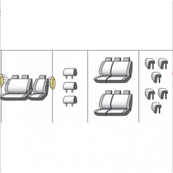 Чохли на сидіння Toyota ProAce 2016-9