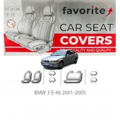 Чохли модельні BMW 3 E-46 2001-2005 (седан) Чохли модельні BMW 3 E-46 2001-2005 (седан)