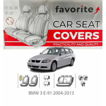 Чехлы модельные BMW 3 E-91 2004-2013 (универсал)