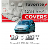 Чохли модельні Citroen C-8 2002-2012 (5 місць) Чохли модельні Citroen C-8 2002-2012 (5 місць)