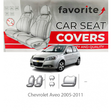 Чехлы модельные Chevrolet Aveo 2005-2011 (Korea) (хэтчбек)