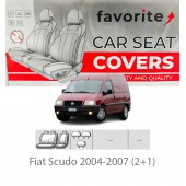 Чохли модельні Fiat Scudo 2004-2007 (2+1) 