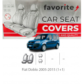 Чехлы модельные Fiat Doblo 2005-2015 (1+1) Чехлы модельные Fiat Doblo 2005-2015 (1+1)