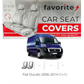 Чохли модельні Fiat Ducato 2006-2014 (1+1) 
