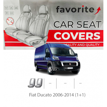 Чохли модельні Fiat Ducato 2006-2014 (1+1) 