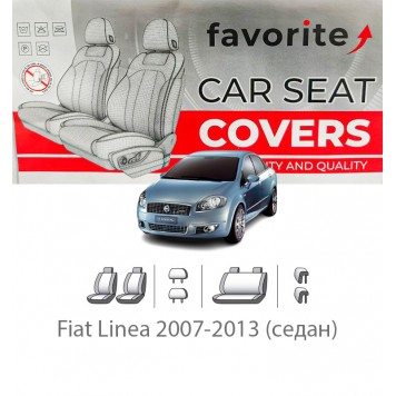 Чохли модельні Fiat Linea 2007-2013  (седан)