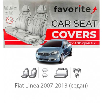 Чохли модельні Fiat Linea 2007-2013 (седан) 