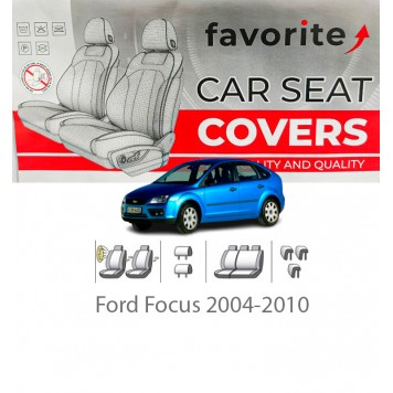Чехлы модельные Ford Focus 2004-2010 седан, хэтчбек, универсал