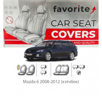 Чехлы модельные Mazda 6 2008-2012 (хэтчбек)
