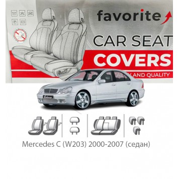 Чохли модельні Mercedes C (W203) 2000-2007 (седан)