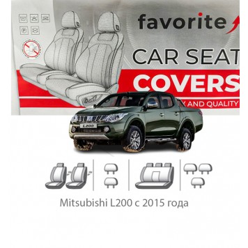 Чохли модельні Mitsubishi L200 з 2015 року