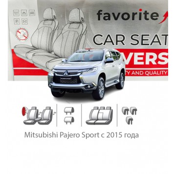 Чехлы модельные Mitsubishi Pajero Sport с 2015 года