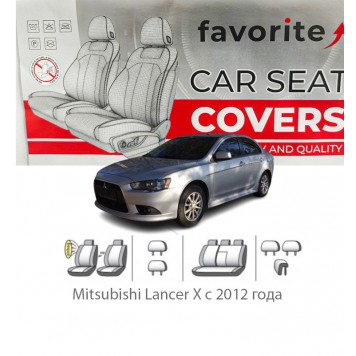 Чохли модельні Mitsubishi Lancer X з 2012 року