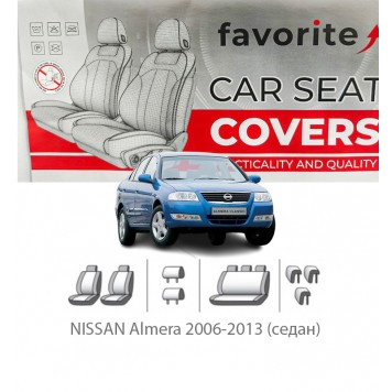 Чехлы модельные NISSAN Almera (Classic) 2006-2013 (седан)