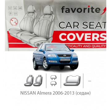 Чехлы модельные NISSAN Almera (Classic) 2006-2013 (седан)