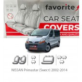 Чехлы модельные NISSAN Primastar (5мест) 2002-2014