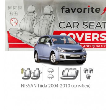 Чехлы модельные NISSAN Tiida 2004-2010 (хэтчбек)