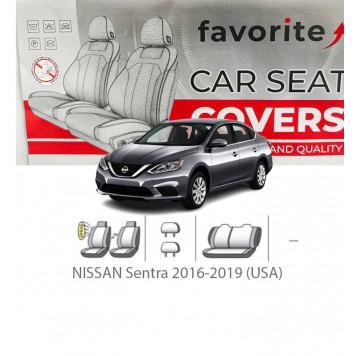 Чехлы модельные NISSAN Sentra 2016-2019 (USA)