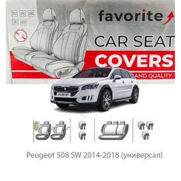 Чохли модельні Peugeot 508 SW 2014-2018 (універсал)