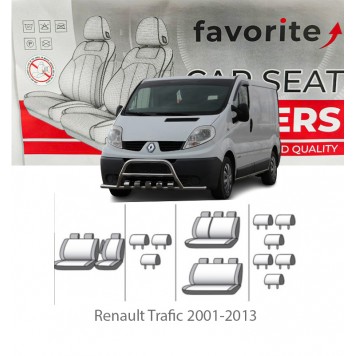 Чохли модельні Renault Trafic 2001-2013 (9 місць)