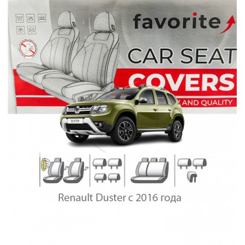 Чохли модельні Renault Duster з 2016 року