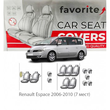 Чохли модельні Renault Espace  2006-2010 (7 місць)