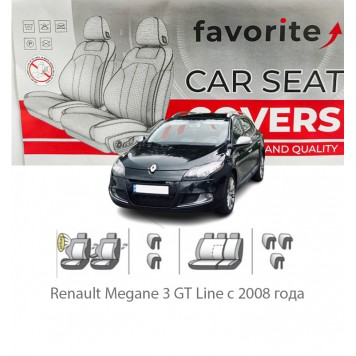 Чехлы модельные Renault Megane 3 GT Line с 2008 года (универсал)