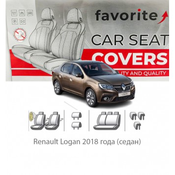 Чохли модельні Renault Logan з 2018 року (седан)