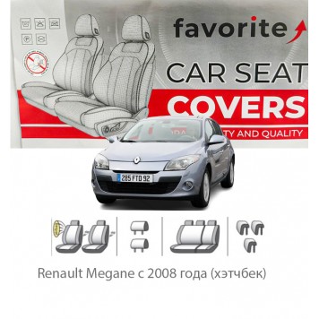 Чехлы модельные Renault Megane с 2008 года (хэтчбек)