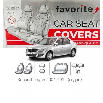 Чохли модельні Renault Logan 2004-2012 (седан)  