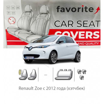 Чехлы модельные Renault Zoe с 2012 года (хэтчбек)