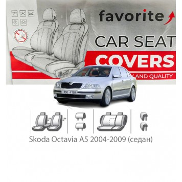 Чехлы модельные Skoda Octavia A5 2004-2009 (седан)